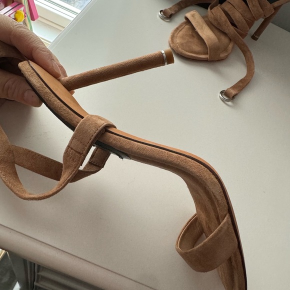 Alexander Wang Tan Suede Heels - Picture 10 of 16